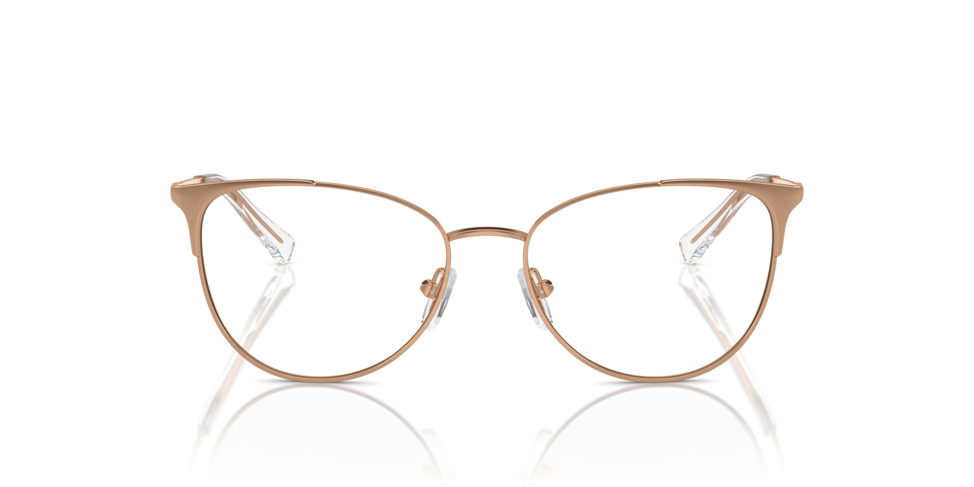 AX1034 Rose Gold MetalEyeglass Frames for Glasses Direct, Front View