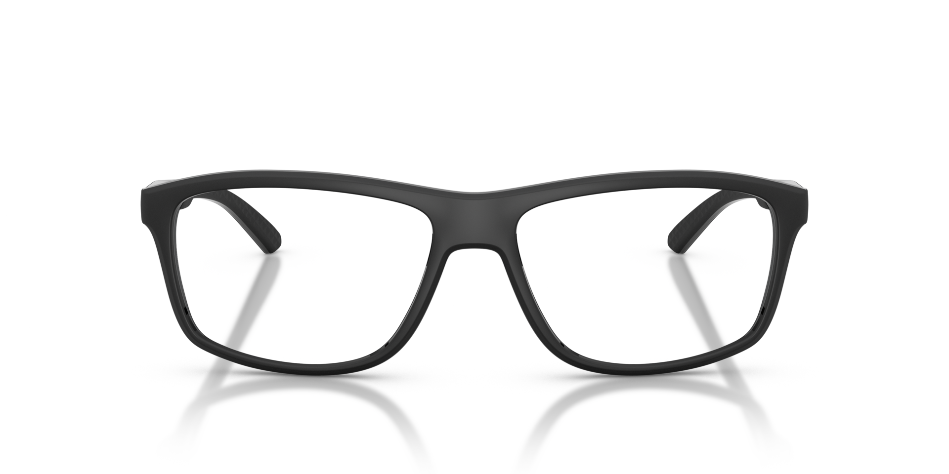AN7291 Matte Recycled Black PlasticEyeglass Frames for Glasses Direct, Front View