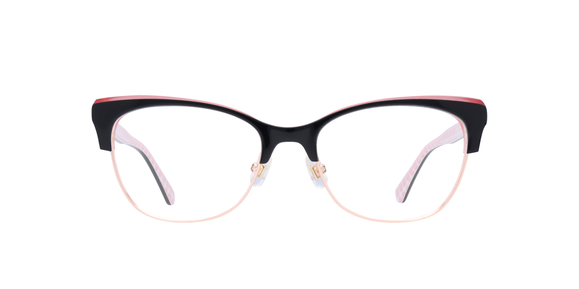 Muriel/G Black Multi AcetateEyeglass Frames for Glasses Direct, Front View
