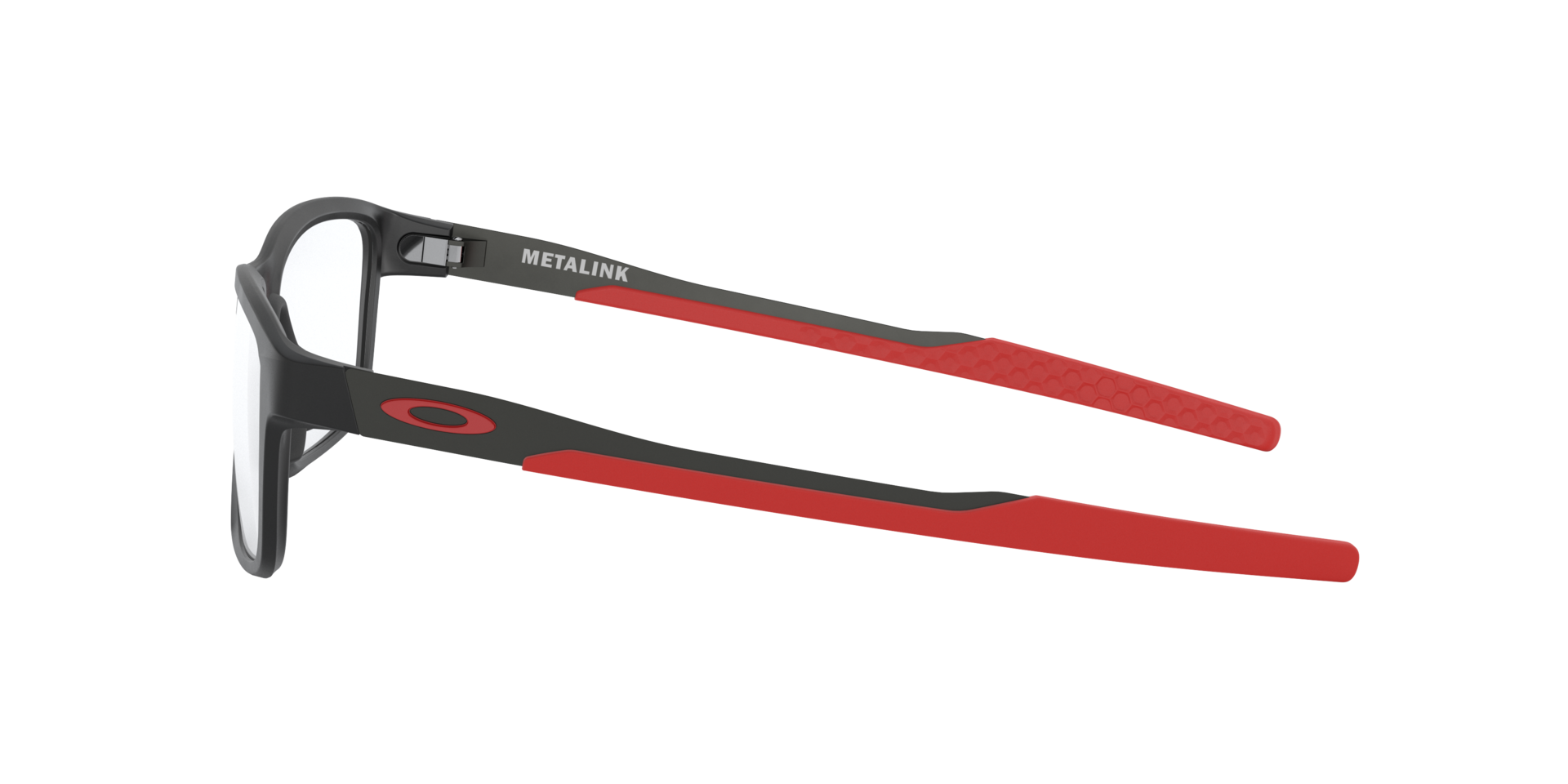 Metalink Satin Black PlasticEyeglass Frames for Glasses Direct, Side View