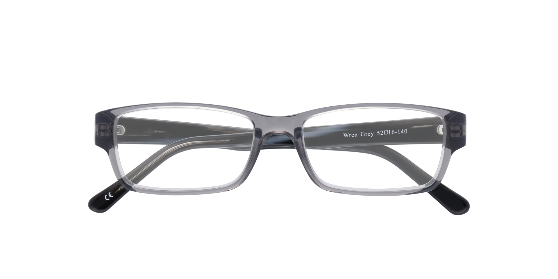 Wren Grey AcetateEyeglass Frames for Glasses Direct, Closed View