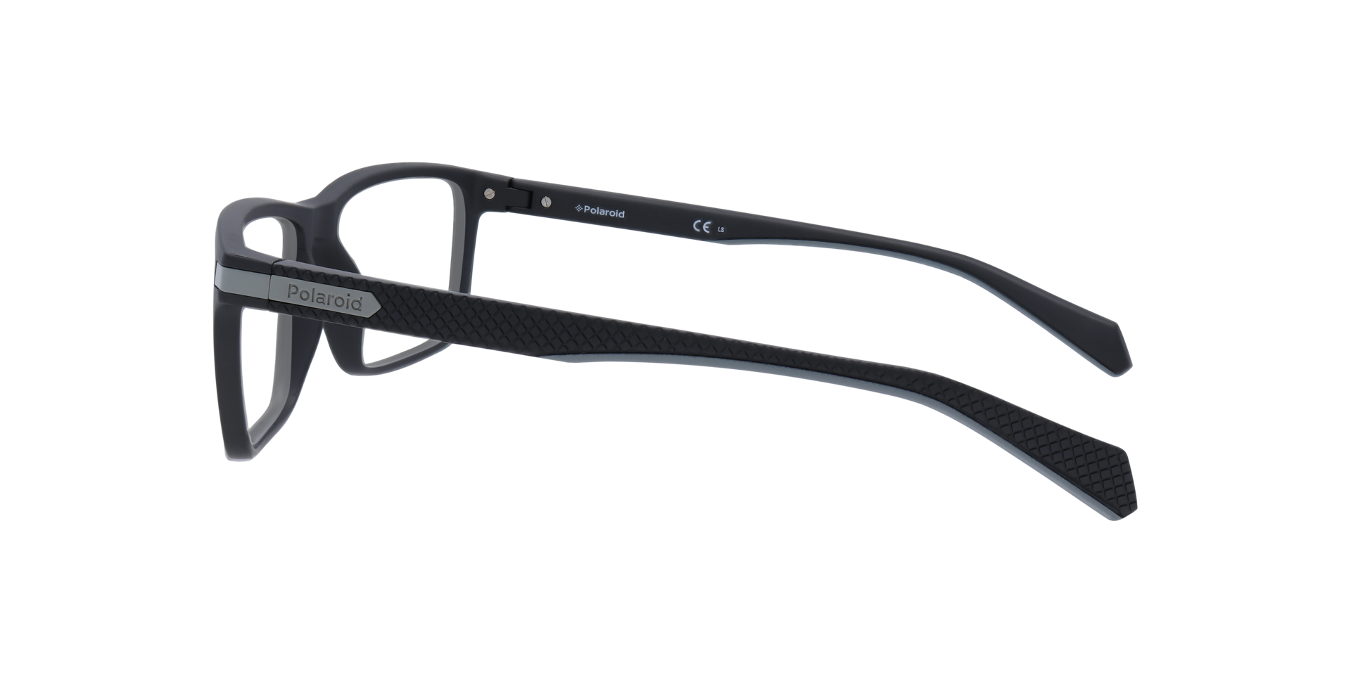PLD D354 Black PlasticEyeglass Frames for Glasses Direct, Side View
