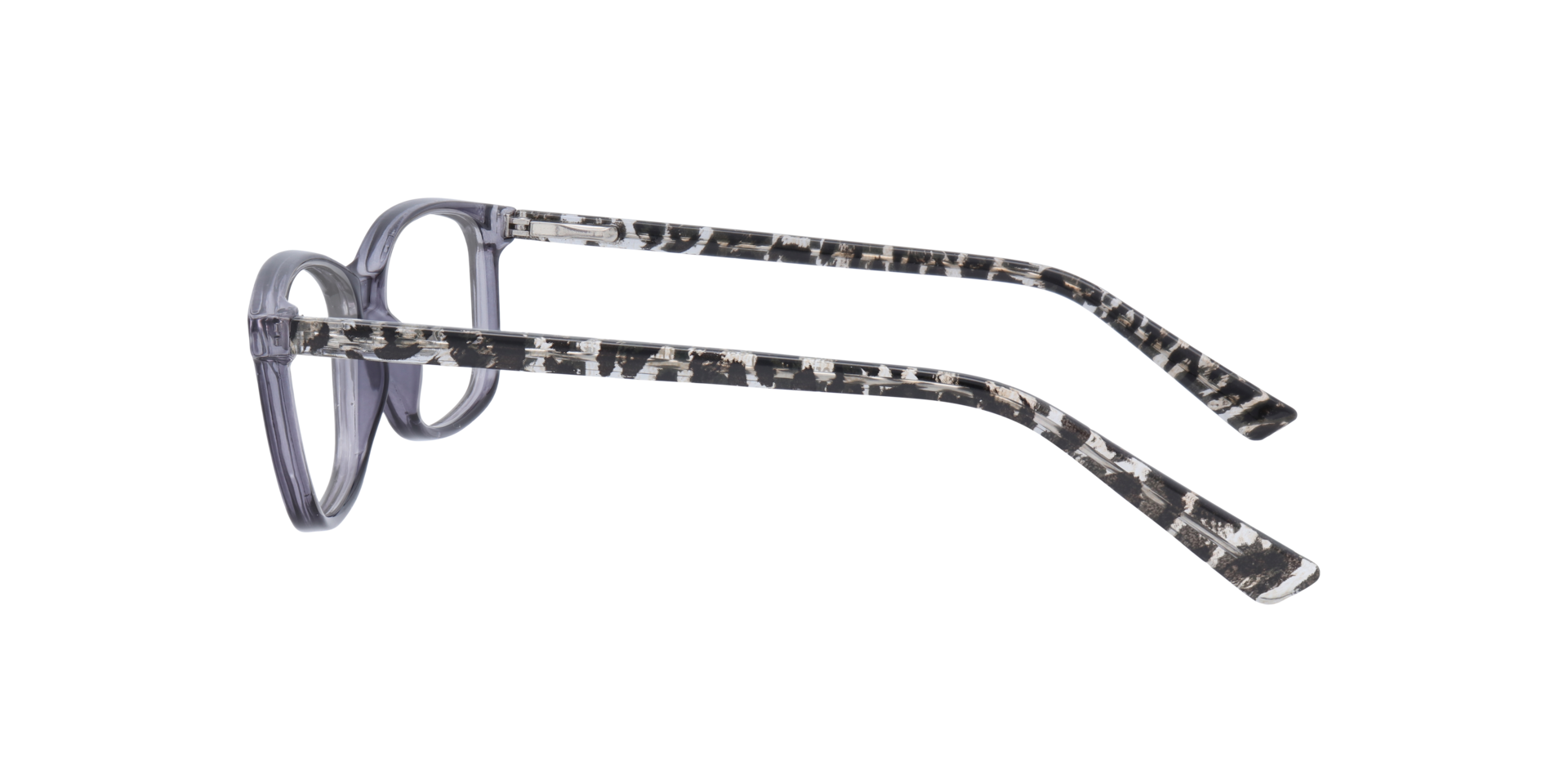 Dakari Black Leopard PlasticEyeglass Frames for Glasses Direct, Side View