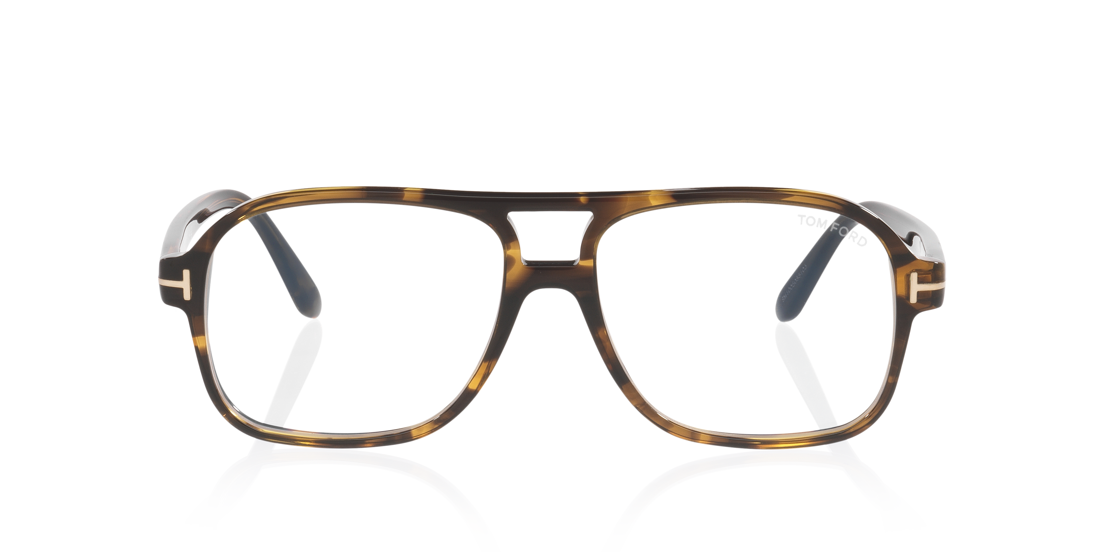 FT6058-B Tortoise Clear AcetateEyeglass Frames for Glasses Direct, Front View