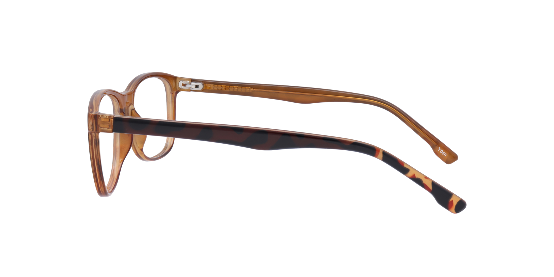 Drew Havana PlasticEyeglass Frames for Glasses Direct, Side View