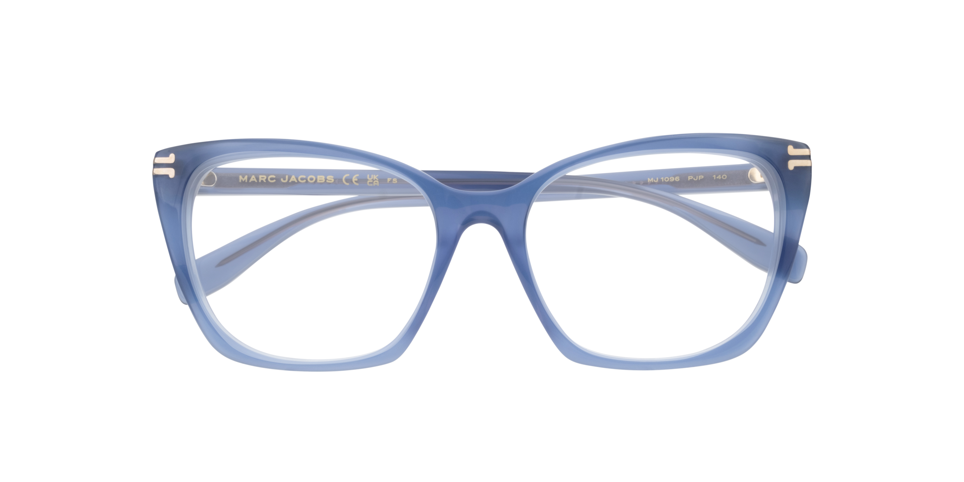 MJ 1096 Blue AcetateEyeglass Frames for Glasses Direct, Closed View