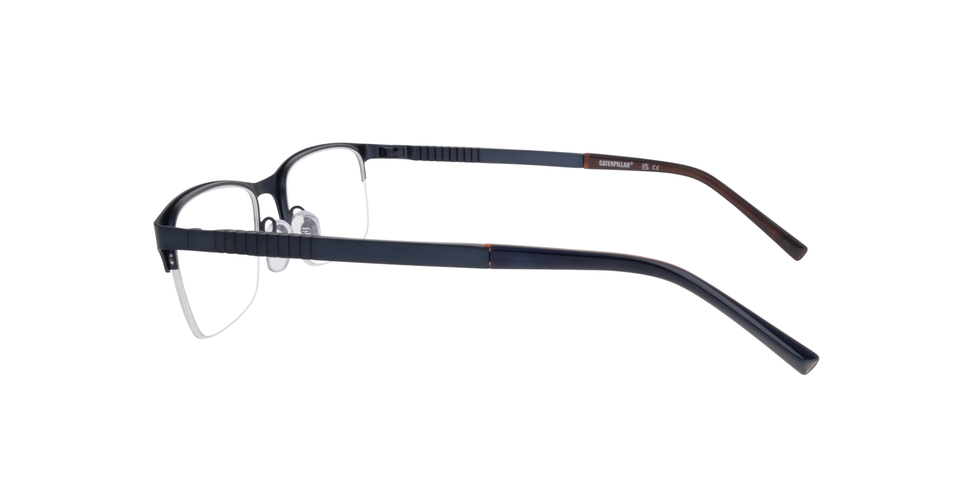 CPO 3533 Blue MetalEyeglass Frames for Glasses Direct, Side View
