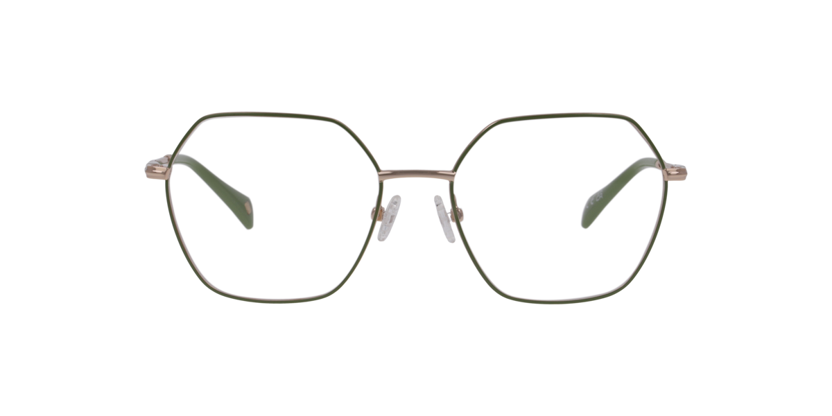 Green On Gold irregular Metal eyeglasses Online - Full Rim - Mitcham