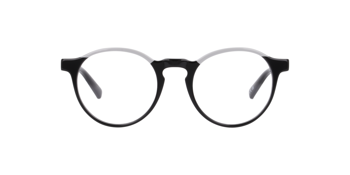 Scout Men's Grey On Black Phantos Acetate Eyeglasses Online - Full Rim - Marcel