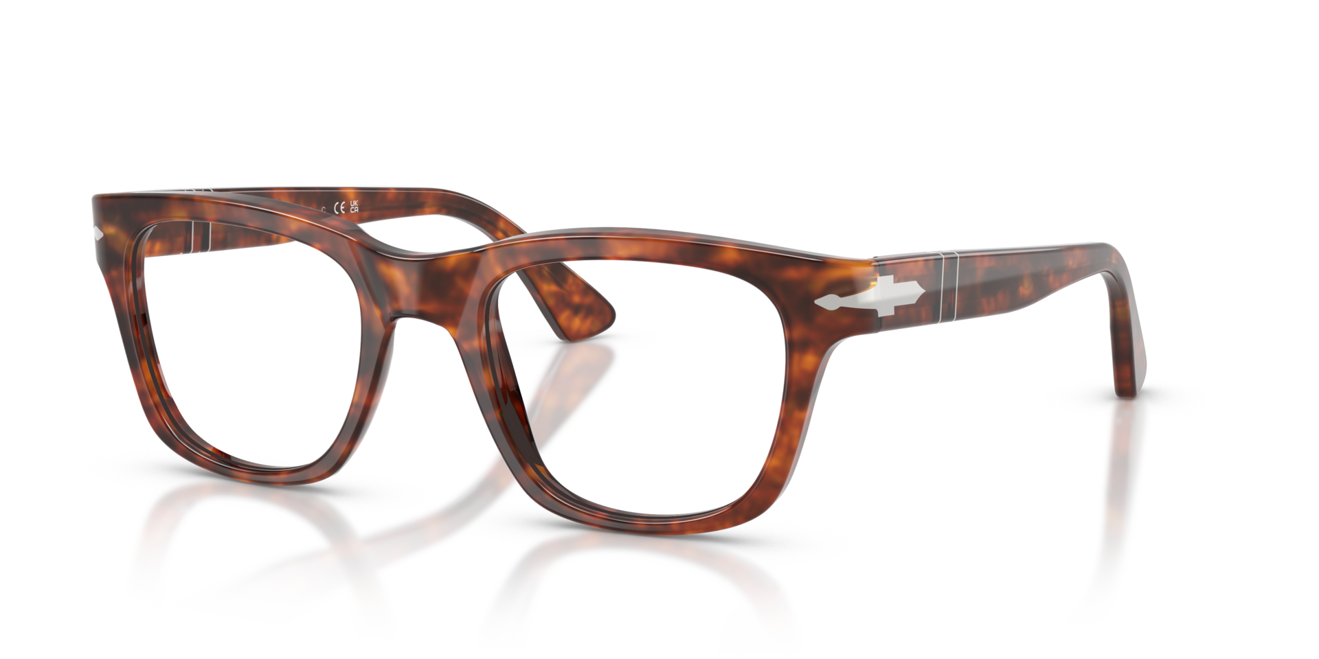 PO3389V Havana AcetateEyeglass Frames for Glasses Direct, Angle View