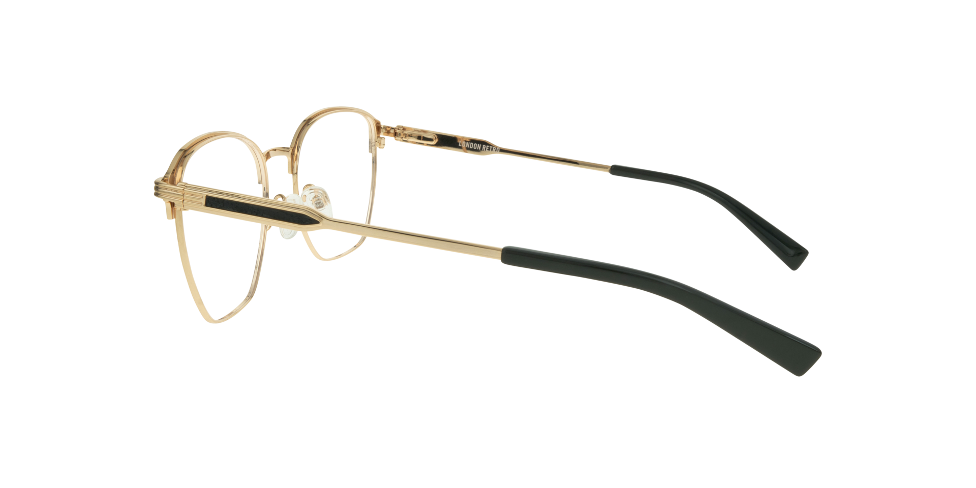 Keith Matte Green & Gold MetalSunglass Frames for Glasses Direct, Side View