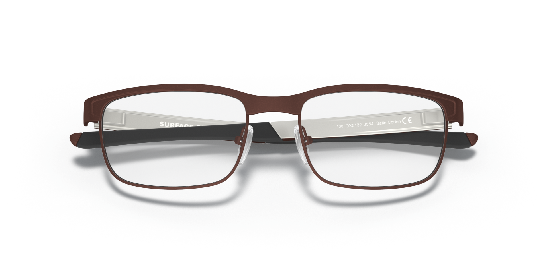Surface Plate™ Satin Corten TitaniumEyeglass Frames for Glasses Direct, Closed View
