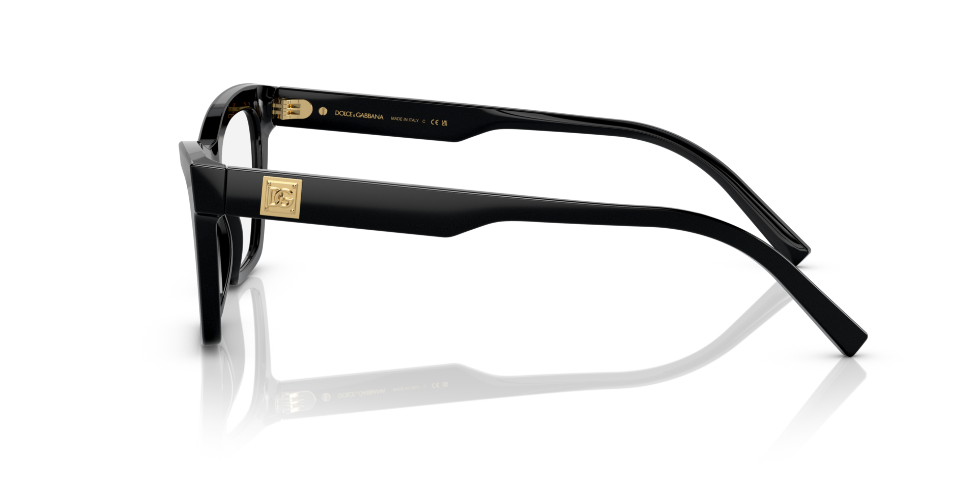 DG3359 Black AcetateEyeglass Frames for Glasses Direct, Side View