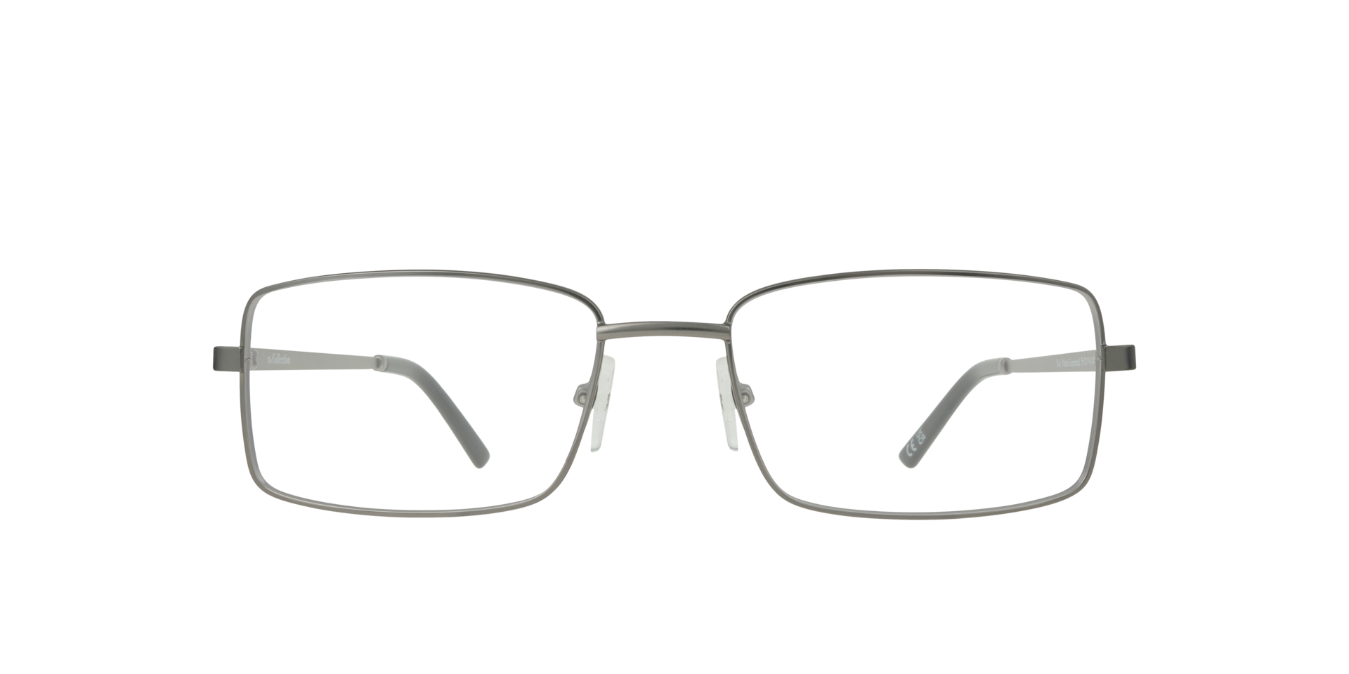 Kai Matte Gunmetal MetalEyeglass Frames for Glasses Direct, Front View
