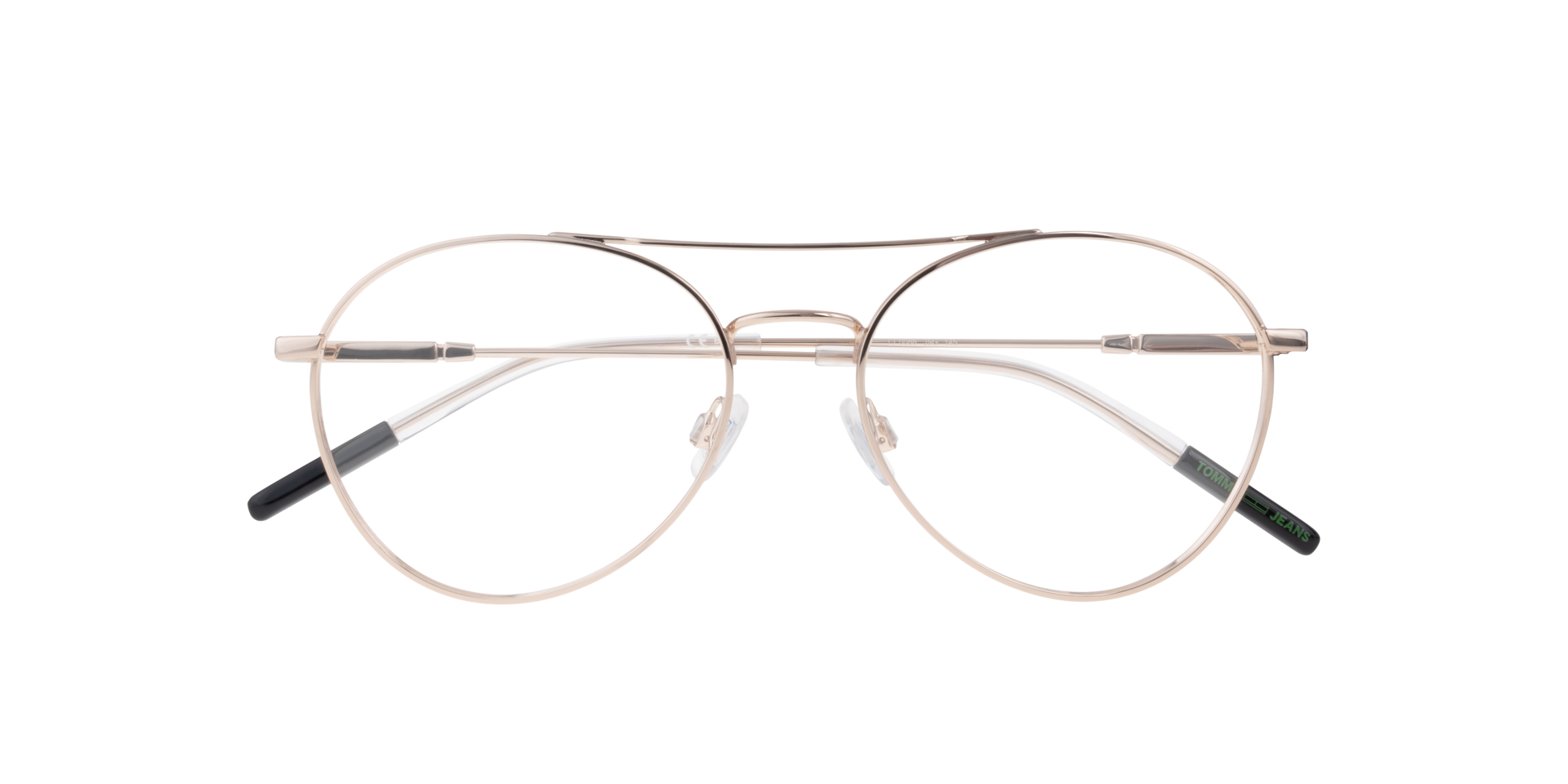 TJ 0088 Gold Shiny MetalEyeglass Frames for Glasses Direct, Closed View