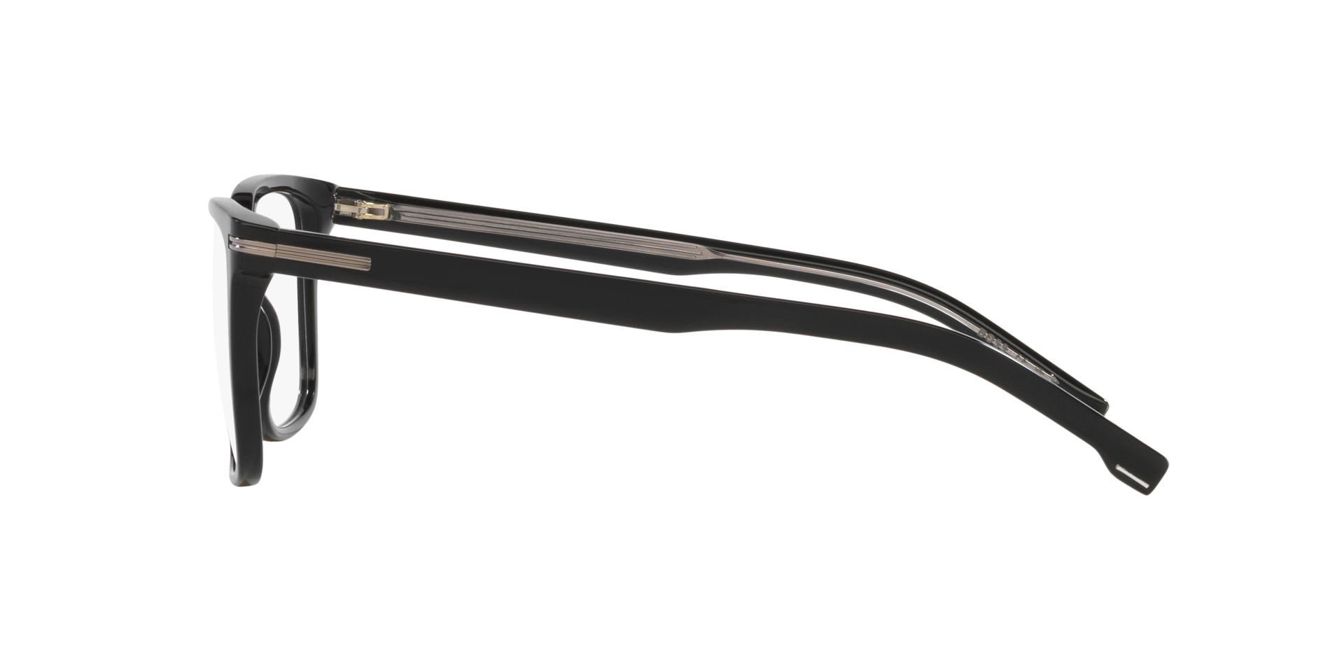 BOSS 1602 Black PlasticEyeglass Frames for Glasses Direct, Side View