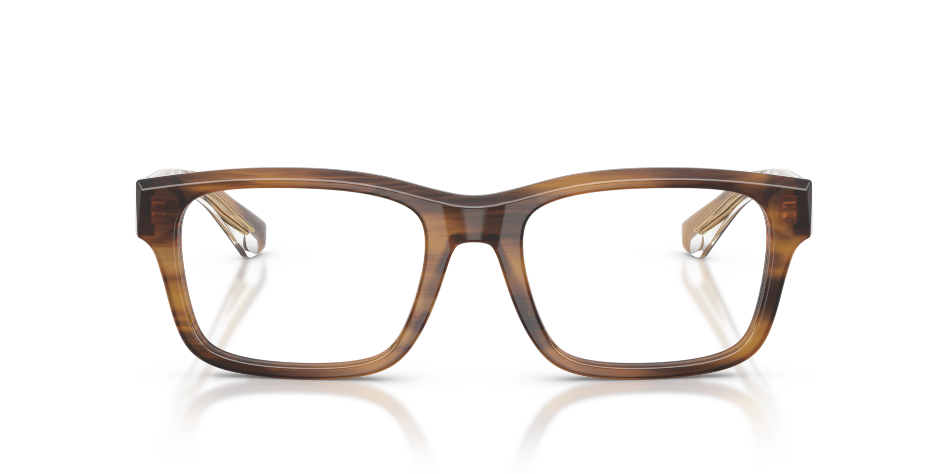 BE2469 Striped Brown AcetateEyeglass Frames for Glasses Direct, Front View