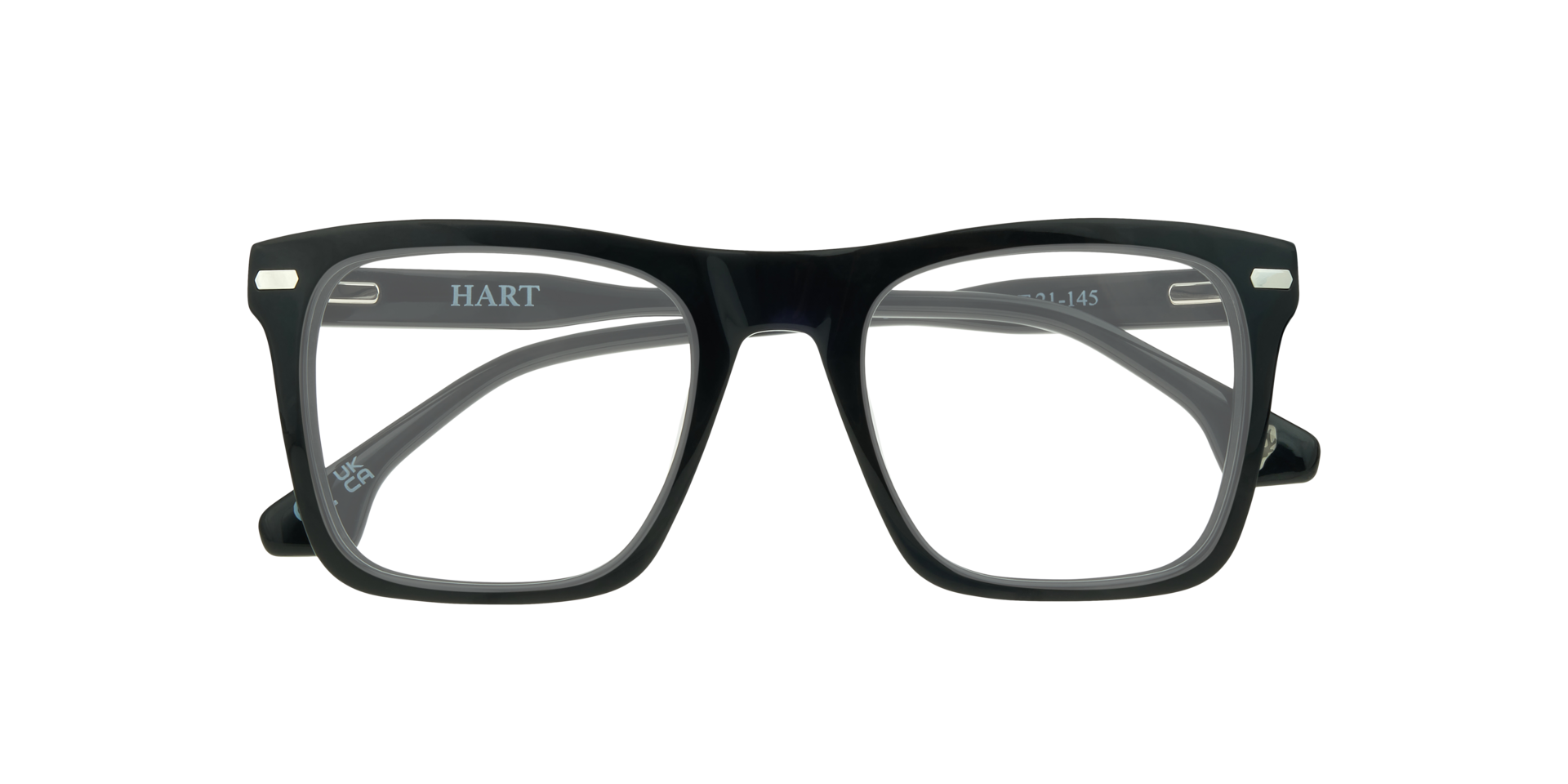 Jagger Black AcetateEyeglass Frames for Glasses Direct, Closed View