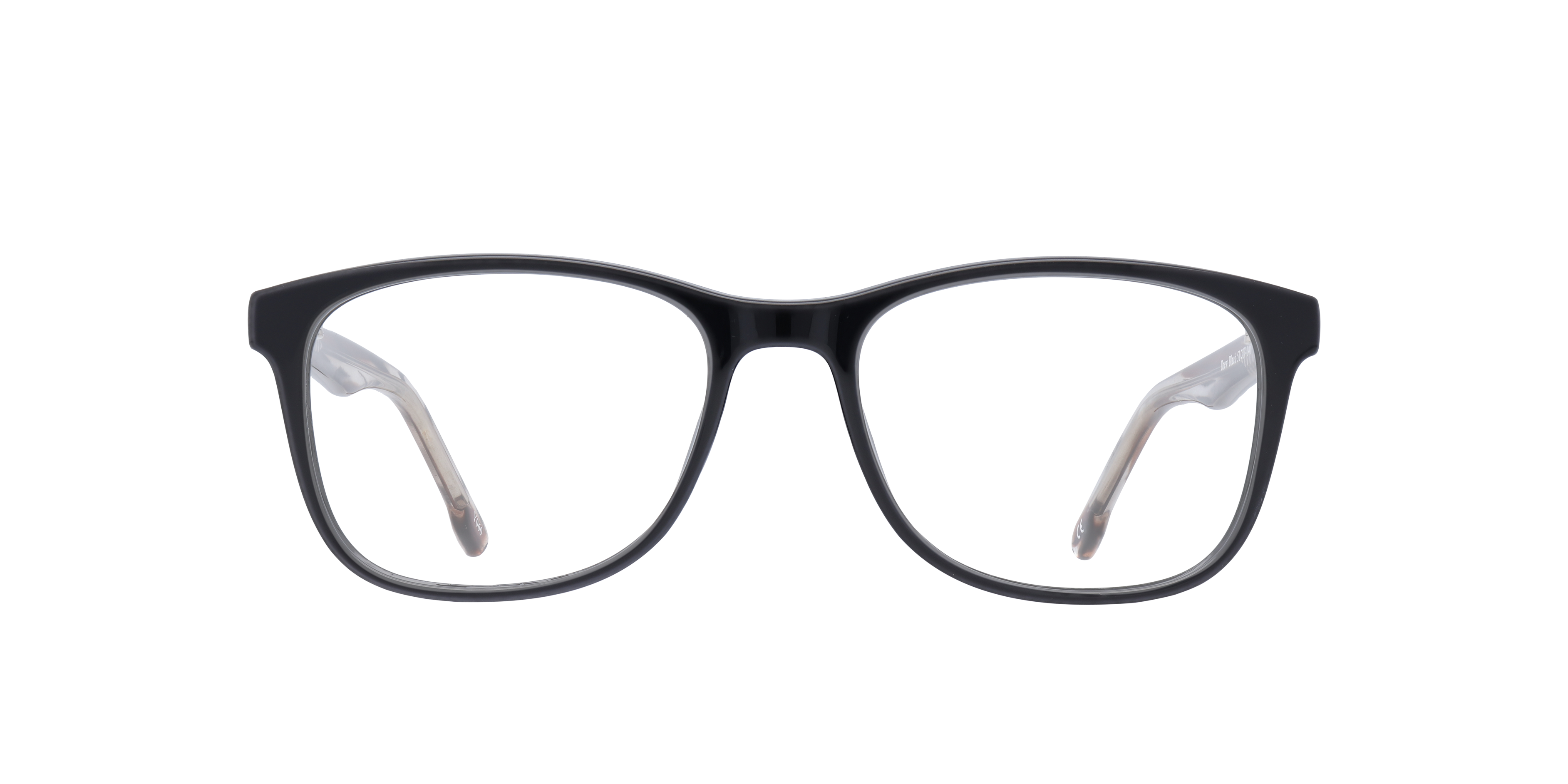 Drew Black PlasticEyeglass Frames for Glasses Direct, Front View