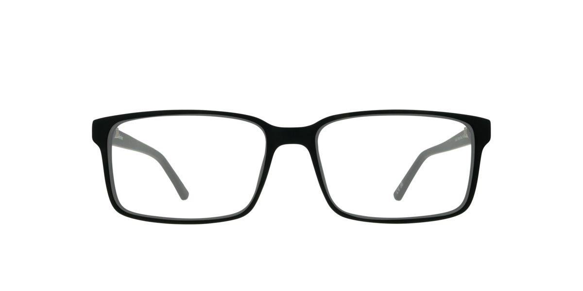 Matte Black rectangle Plastic eyeglasses Online - Full Rim - Kabir