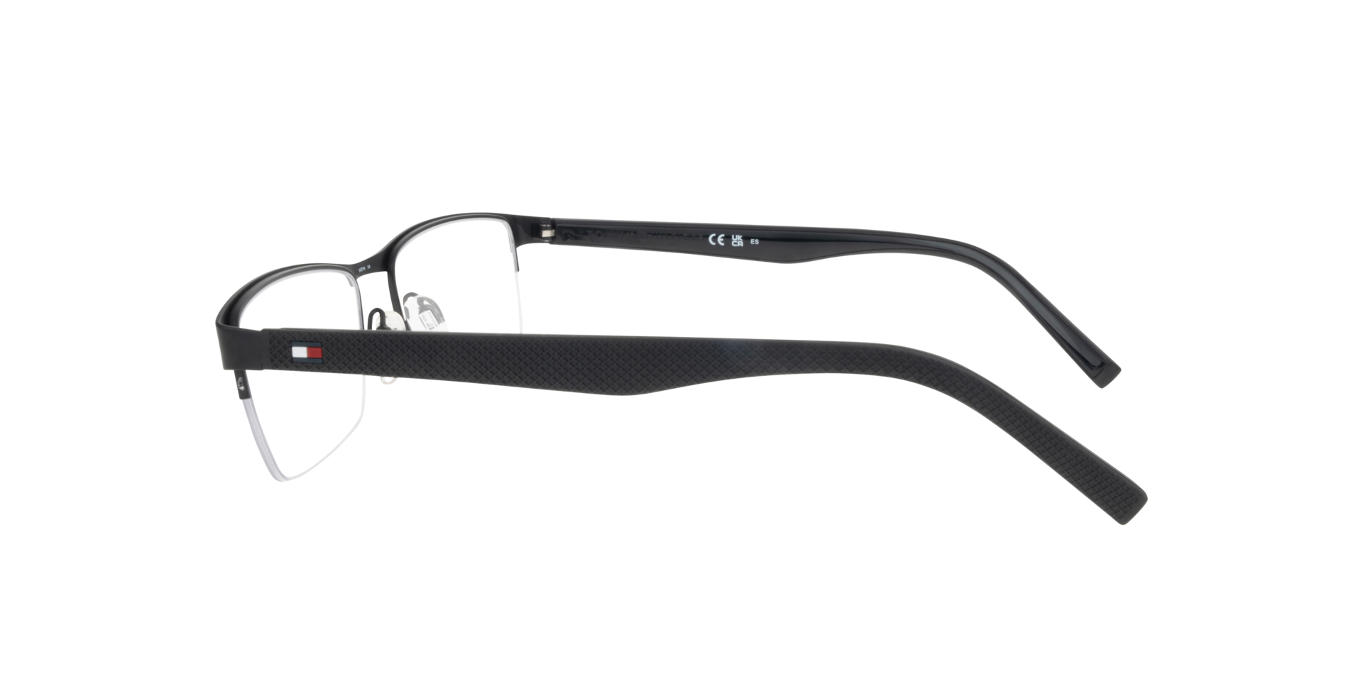 TH 2047 Black MetalEyeglass Frames for Glasses Direct, Side View