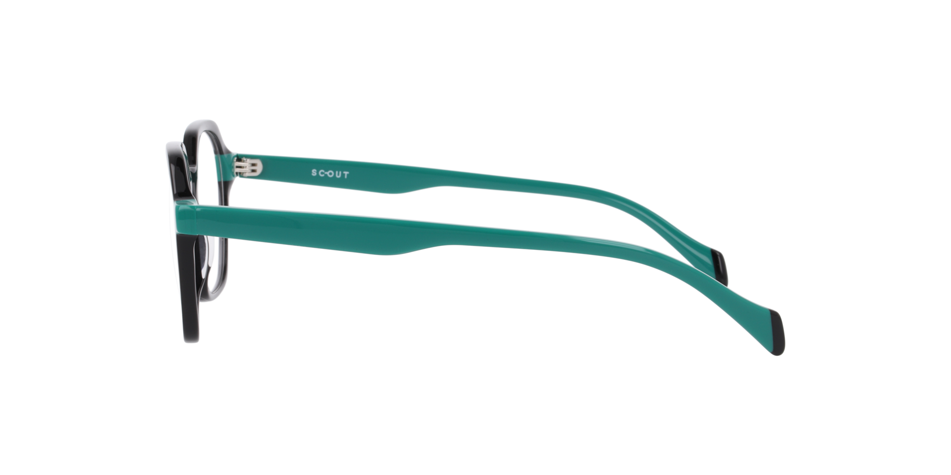 Mateo Black AcetateSunglass Frames for Glasses Direct, Side View