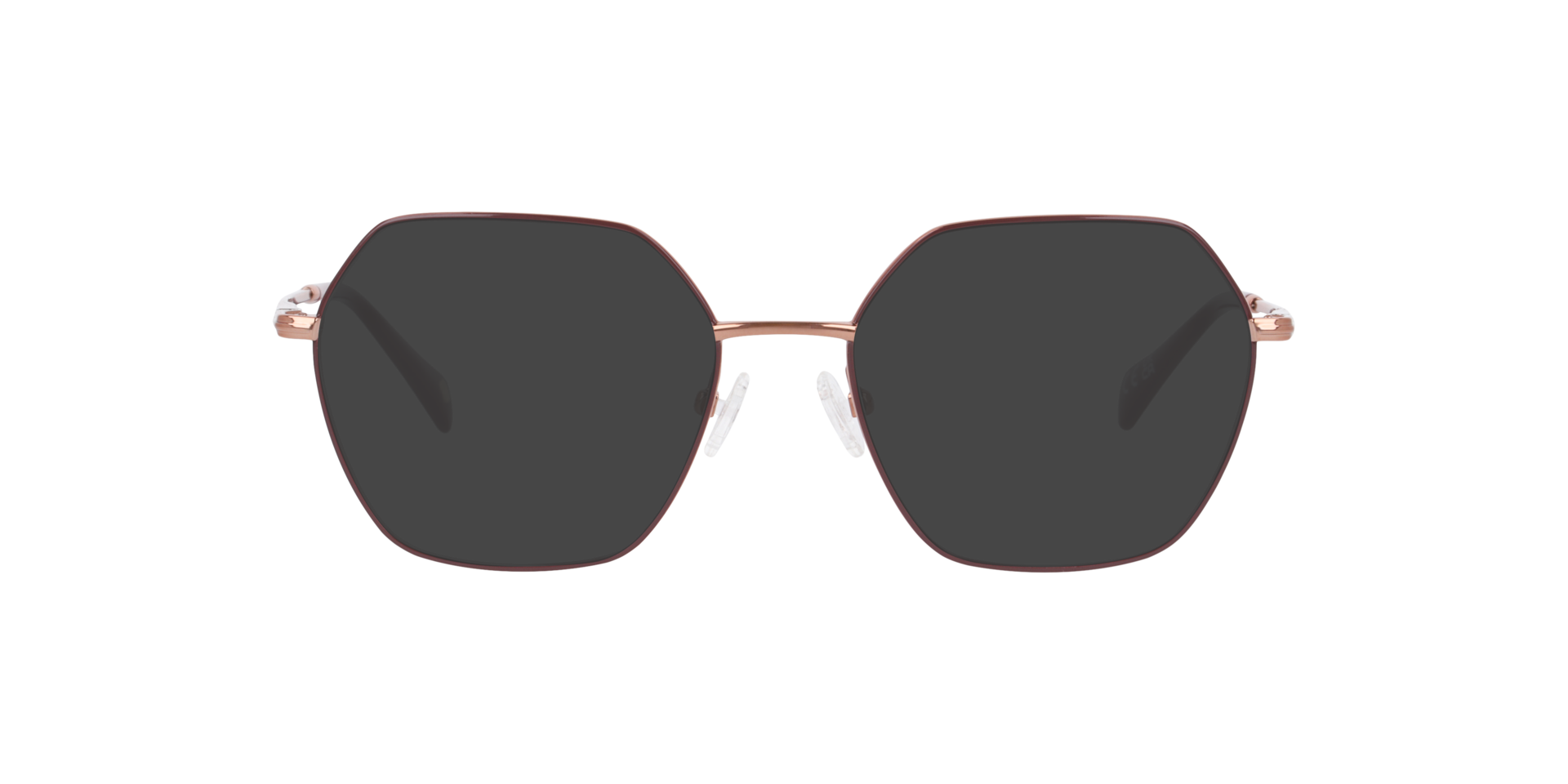 Mitcham Burgundy On Bronze MetalEyeglass Frames for Glasses Direct, with Tinted Lenses