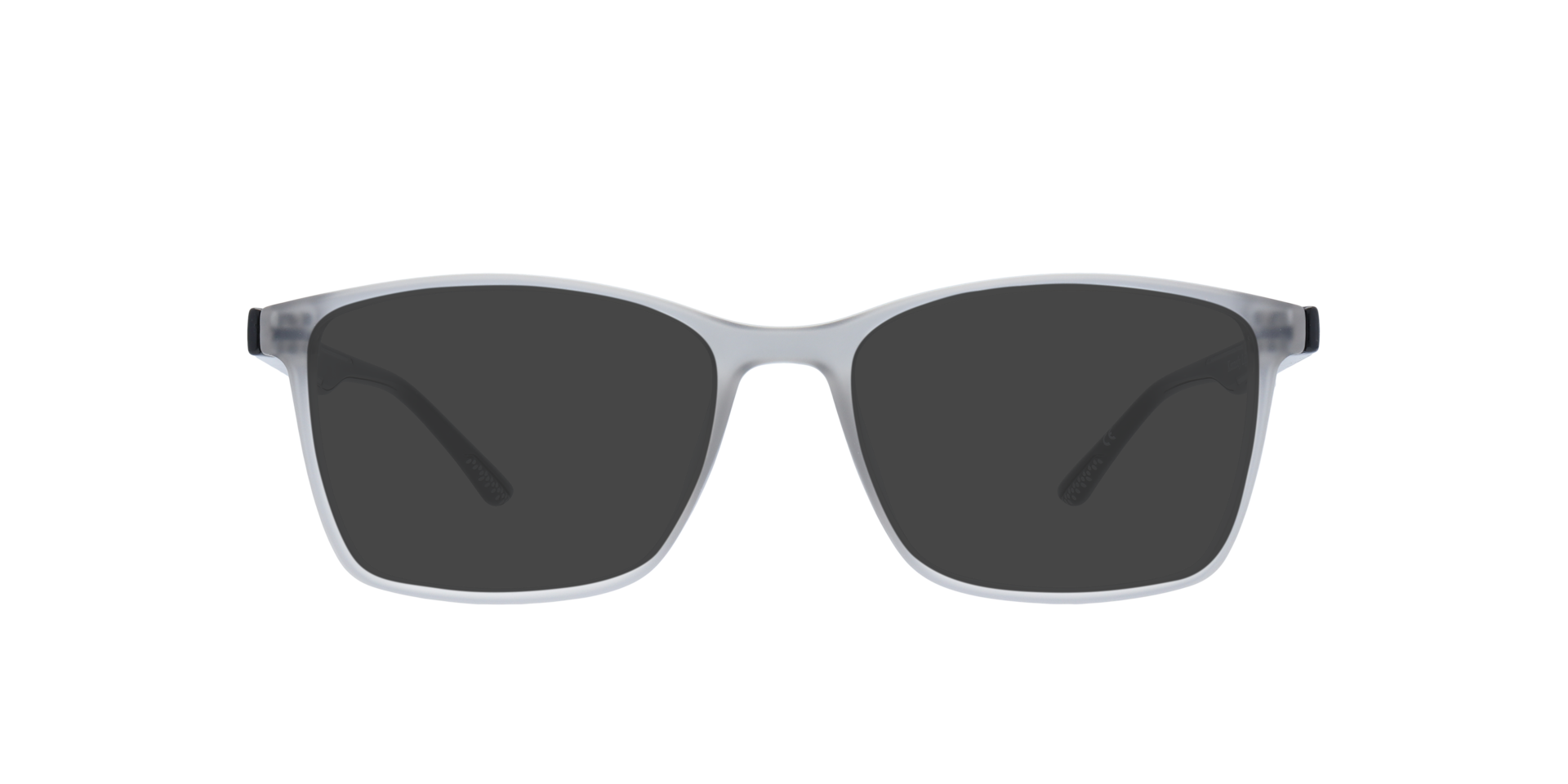Kennedy Light Grey PlasticEyeglass Frames for Glasses Direct, with Tinted Lenses