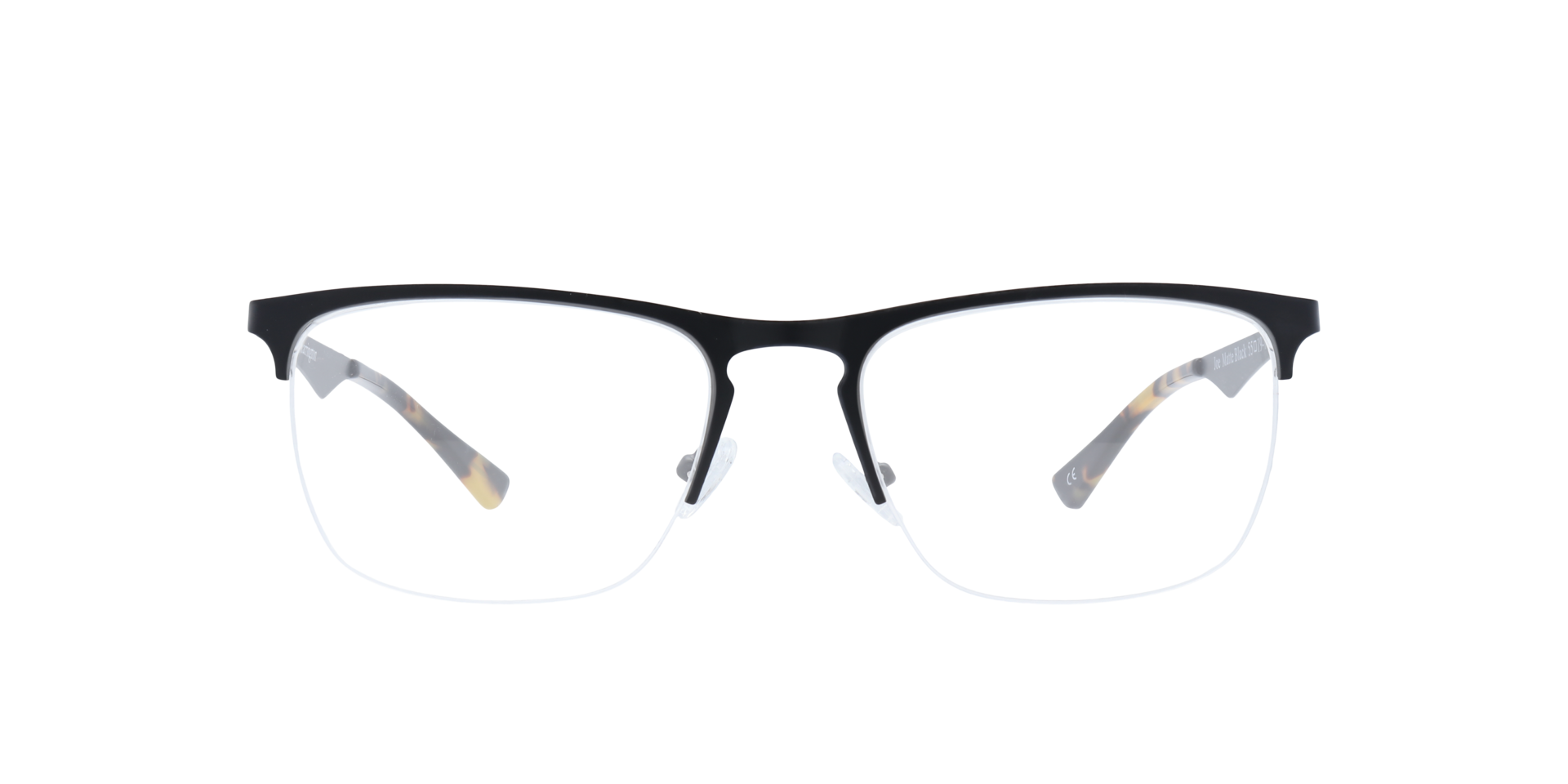 Joe1 Matte Black MetalEyeglass Frames for Glasses Direct, Front View