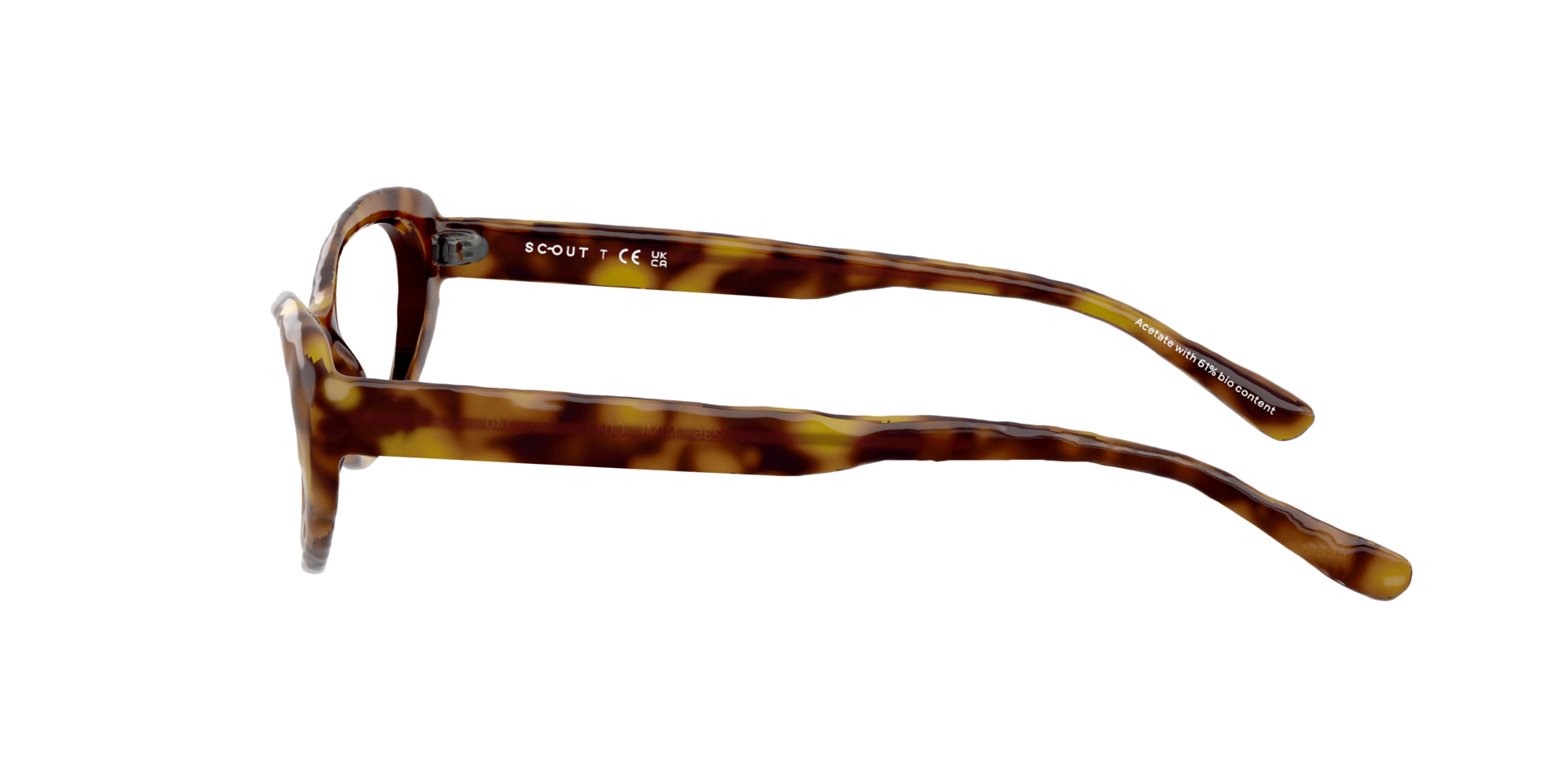 Mimi Havana Brown AcetateEyeglass Frames for Glasses Direct, Side View