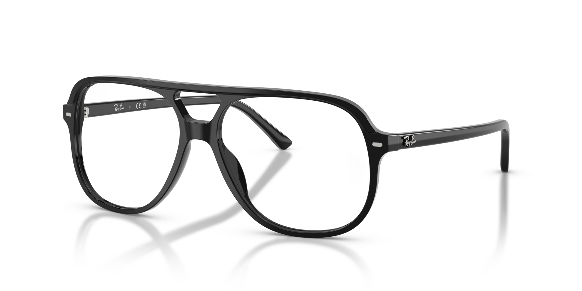 RB5698 Black AcetateEyeglass Frames for Glasses Direct, Angle View