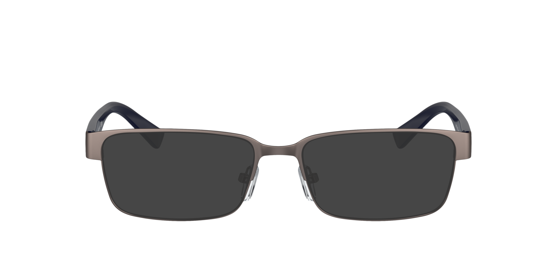 AX1017 Matte Gunmetal MetalEyeglass Frames for Glasses Direct, with Tinted Lenses
