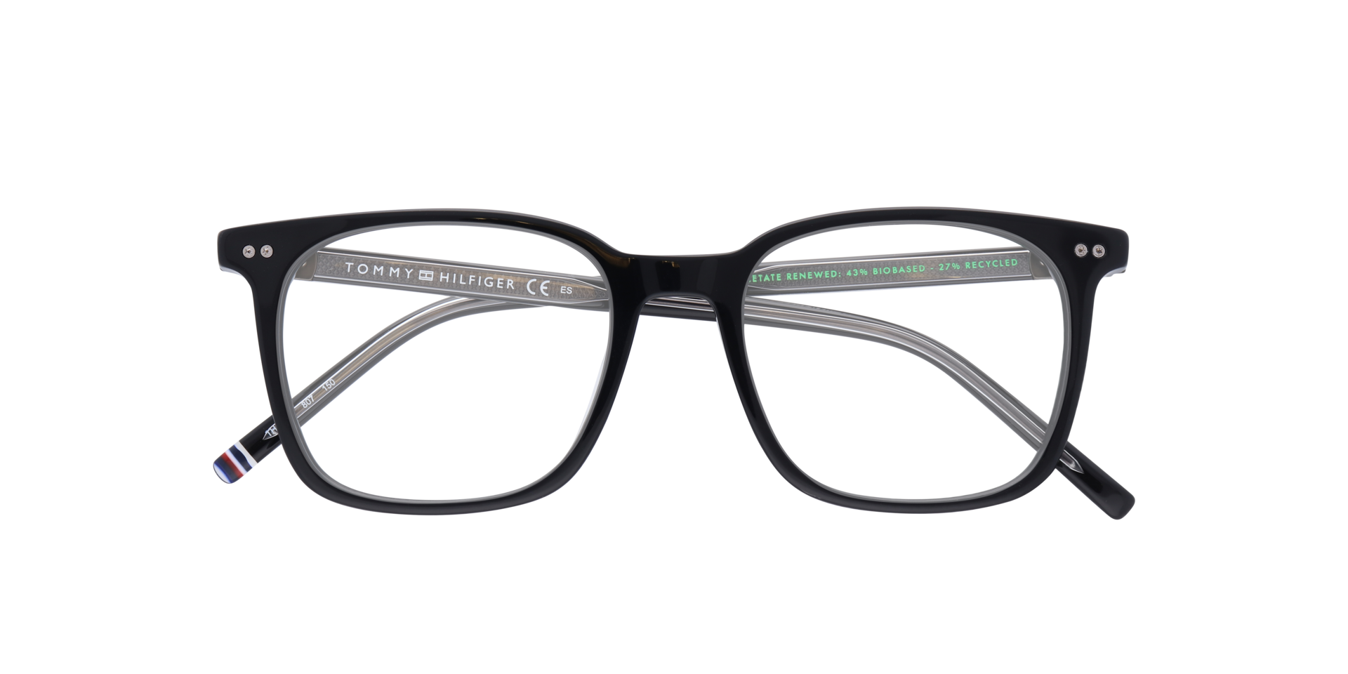 TH 1942 Black AcetateEyeglass Frames for Glasses Direct, Closed View