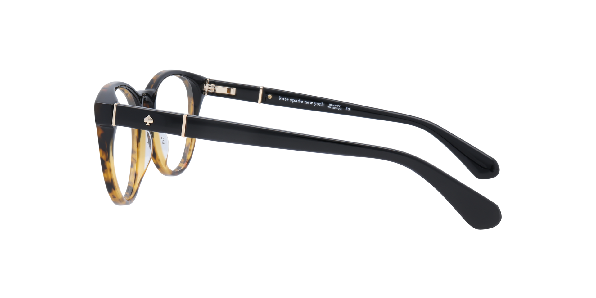 Charissa Tortoise Black AcetateEyeglass Frames for Glasses Direct, Side View