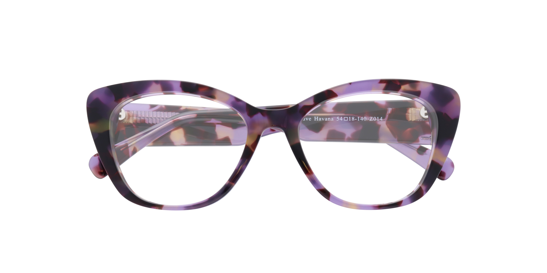 Farrah Mauve Havana AcetateEyeglass Frames for Glasses Direct, Closed View