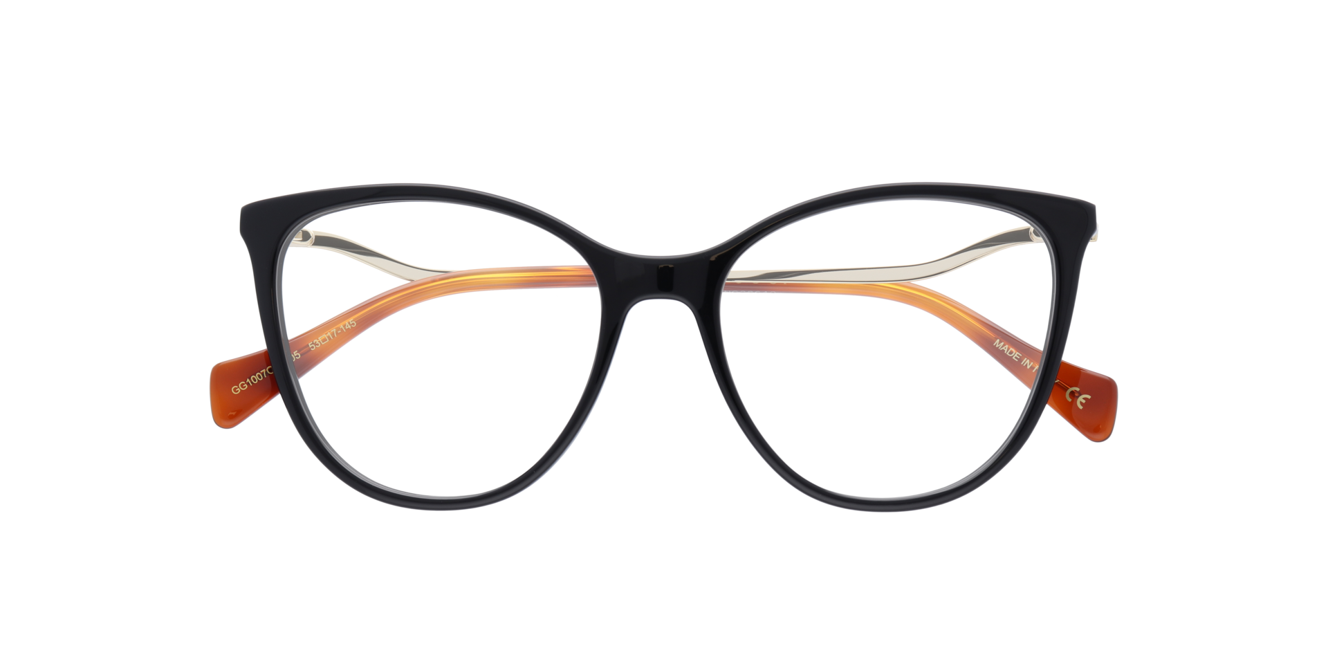 GG1007O Black AcetateEyeglass Frames for Glasses Direct, Closed View