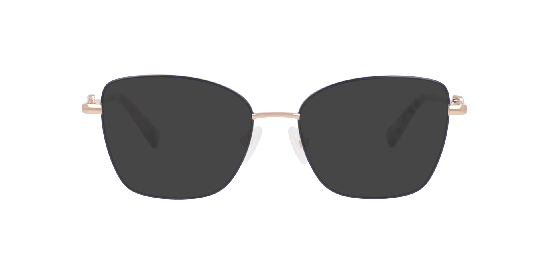 Cubea Blue MetalEyeglass Frames for Glasses Direct, with Tinted Lenses