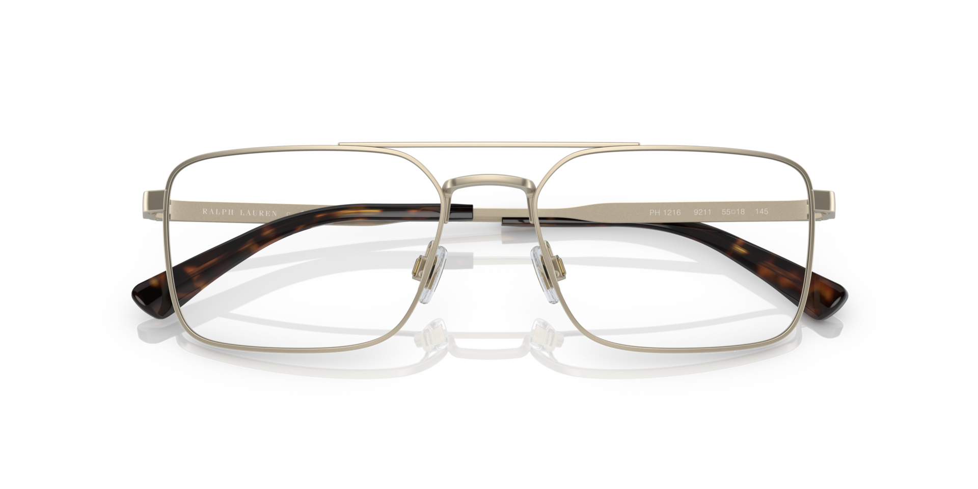 PH1216 Semishiny Pale Gold MetalEyeglass Frames for Glasses Direct, Closed View