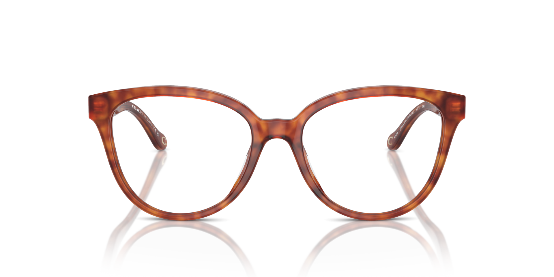 HC6234U Caramel Tortoise AcetateEyeglass Frames for Glasses Direct, Front View