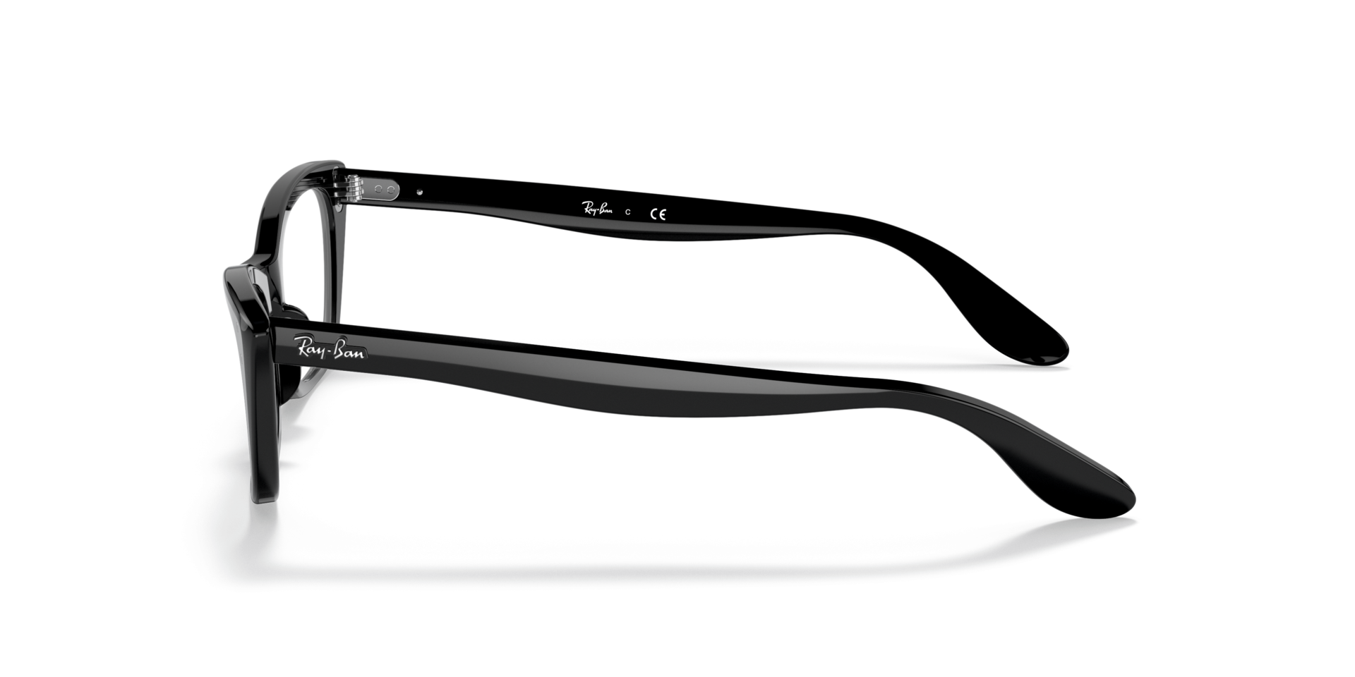 Lady Burbank Optics Black AcetateEyeglass Frames for Glasses Direct, Side View