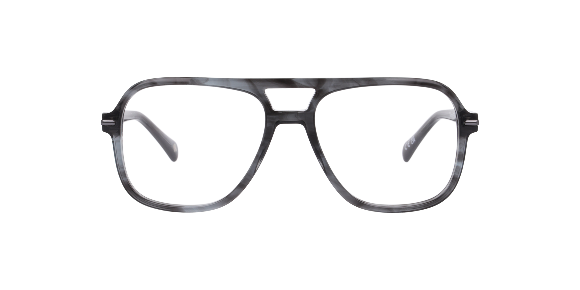 Manor Park Horn Grey AcetateEyeglass Frames for Glasses Direct, Front View