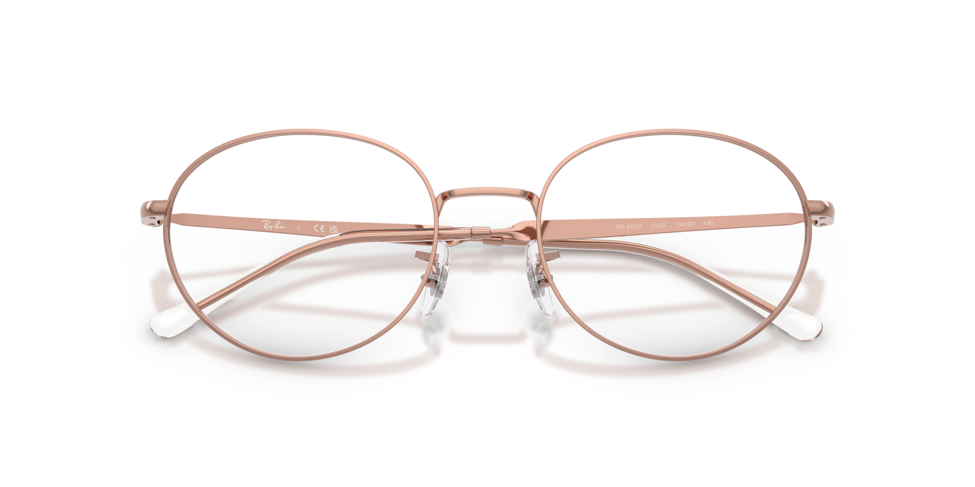 RB6558 Copper MetalEyeglass Frames for Glasses Direct, Closed View