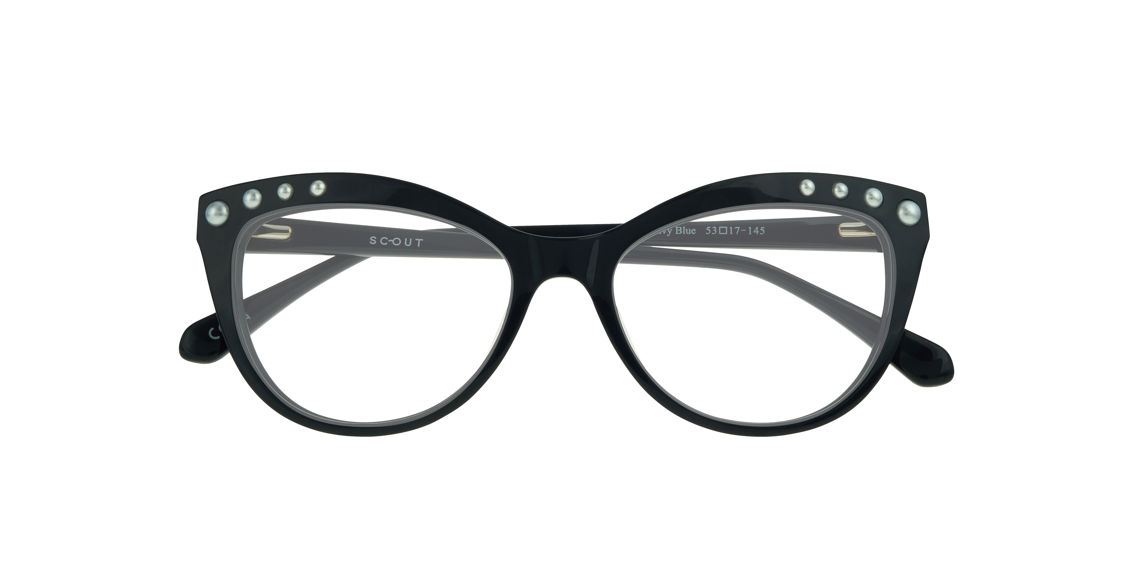 Khloe Navy Blue AcetateEyeglass Frames for Glasses Direct, Closed View