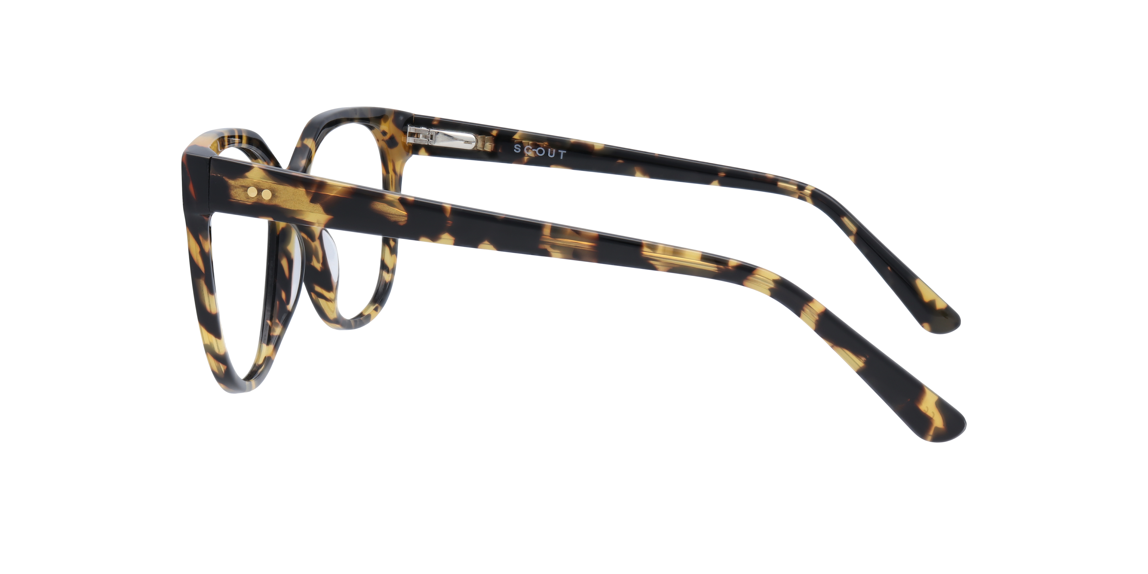 Ciara Yellow Tortoise AcetateEyeglass Frames for Glasses Direct, Side View