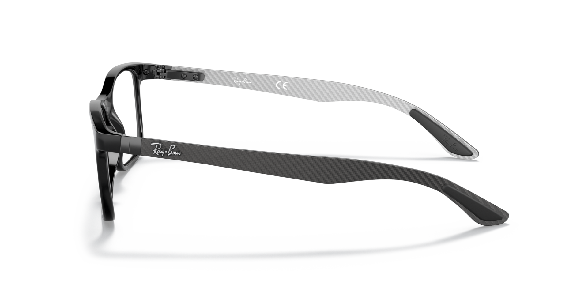 RB8903 Black PlasticEyeglass Frames for Glasses Direct, Side View