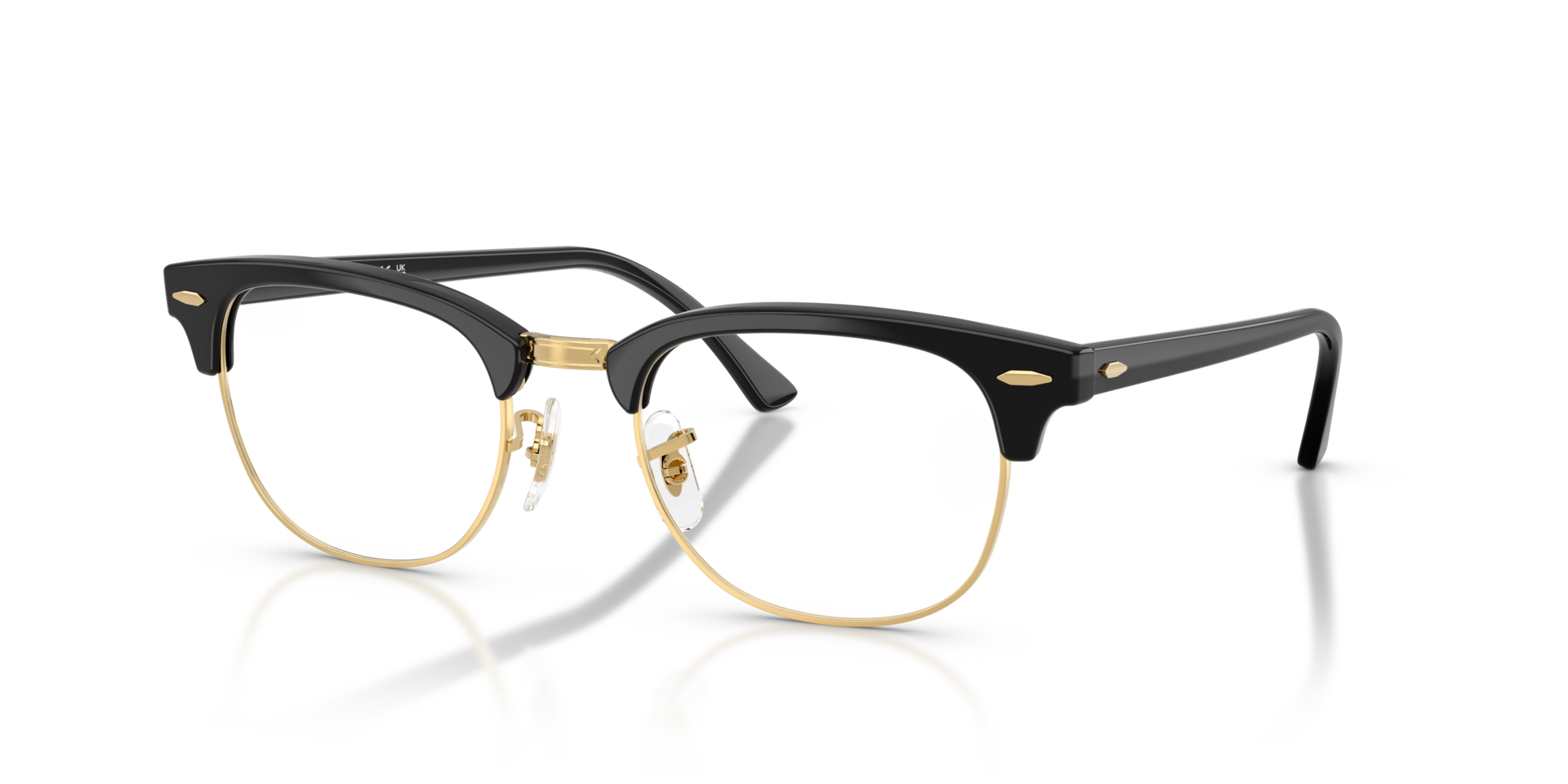 RB5154 Black & Gold AcetateEyeglass Frames for Glasses Direct, Angle View