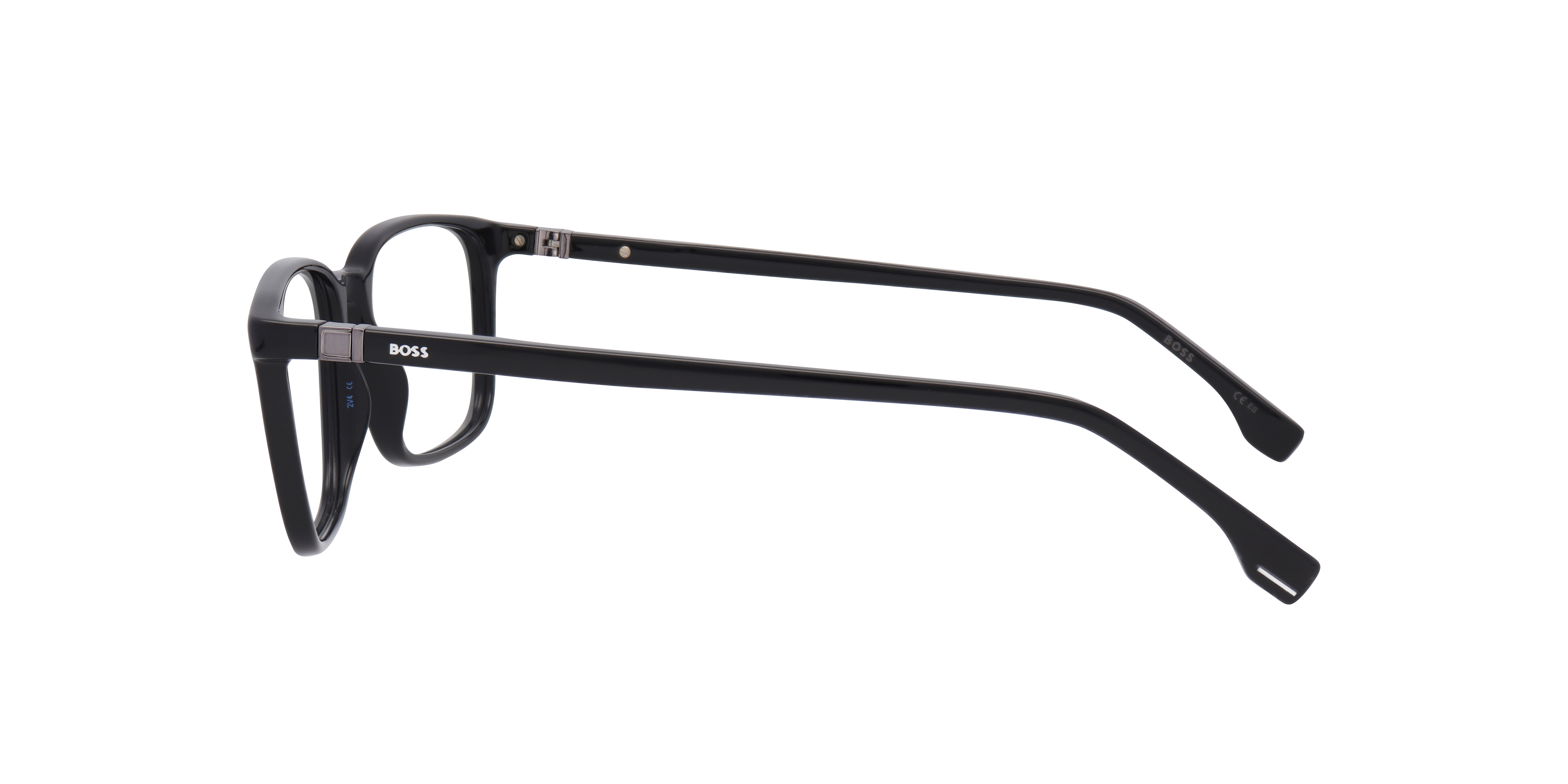 BOSS 1436 Black AcetateEyeglass Frames for Glasses Direct, Side View