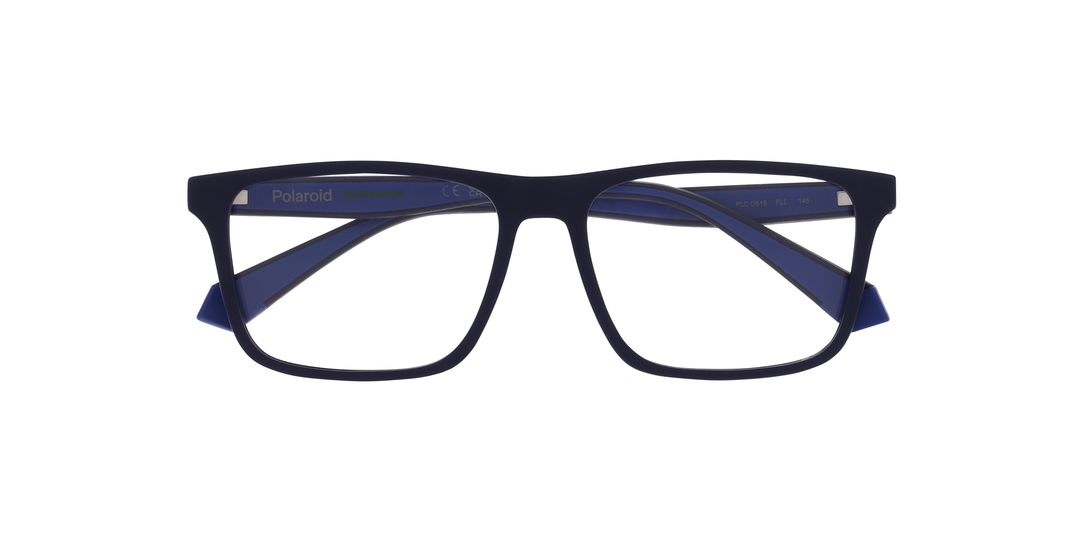PLD D618 Blue PlasticEyeglass Frames for Glasses Direct, Closed View