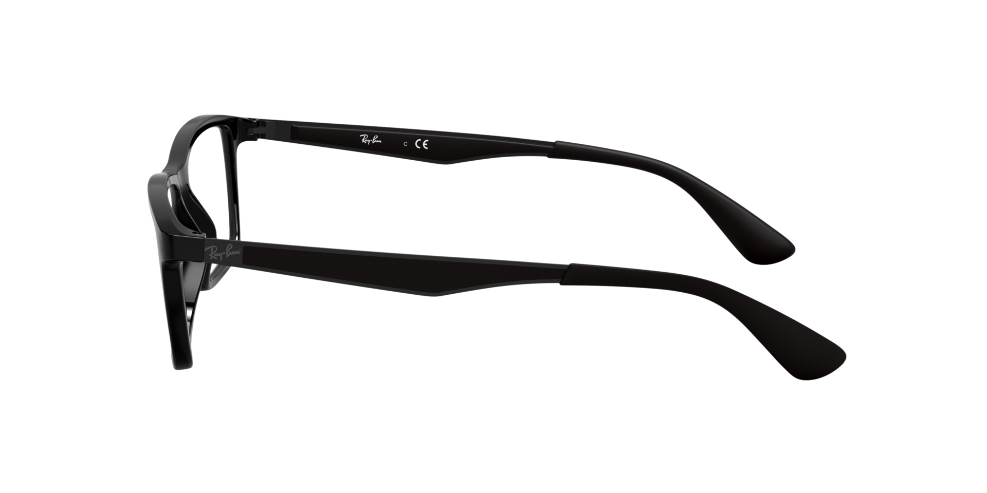 RB7056 Black PlasticEyeglass Frames for Glasses Direct, Side View