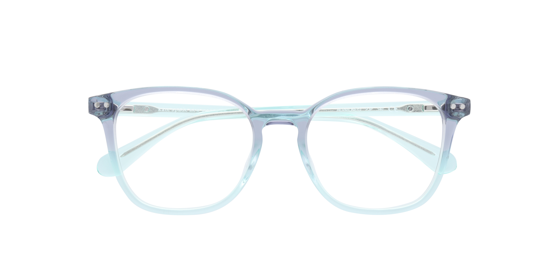 Hermione/G Light Blue AcetateEyeglass Frames for Glasses Direct, Closed View
